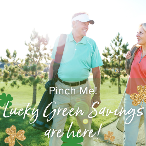 Summerloch Green Lucky green savings card with happy couple on a background in Casselberry, FL